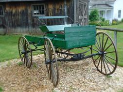 wooden Wagon Carriage Buckboard