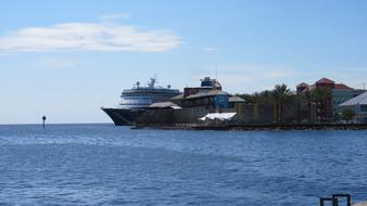 cruise ship in port