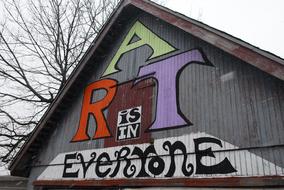 Art on Building Farm