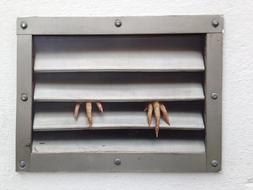 ventilation grill with chicken legs