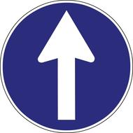 road sign direction arrow traffic