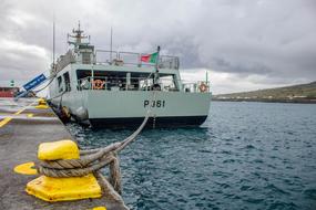 Boat Transport Vessel in port