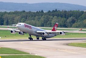 Airbus A340 Swiss Airlines Airport