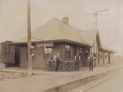 Vintage Railroad Station photo