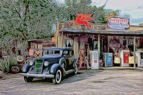 car shop old shopping gimp g mic