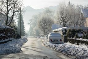 Winter Snow Road