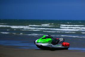 Water Scooter on Sand Beach
