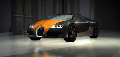 black orange bugatti veyron