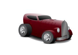 hot rod muscle car clipart