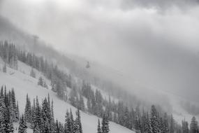 Nature Landscape Mountain Black