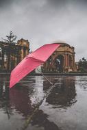 Rain Red Umbrella