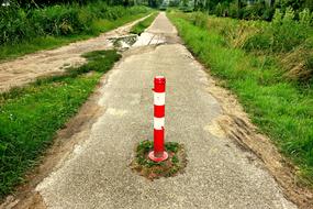 Adjustable Road Block Bike Path No