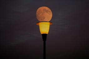 full moon street light lantern