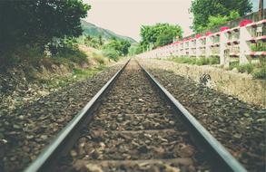 Train Tracks railway distant