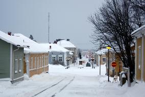 Raahe Finland at winter Landscape