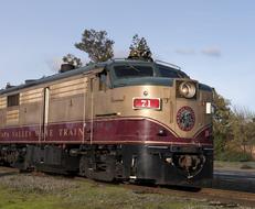 iron Train Locomotive on Railway