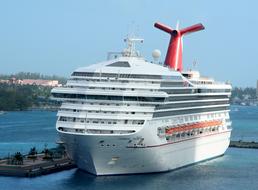 Cruise Ship in ocean port