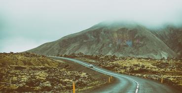 Mountain Road at autumn