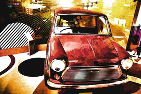 cars mini retro vehicle transport