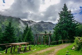 Wooden Table Swing