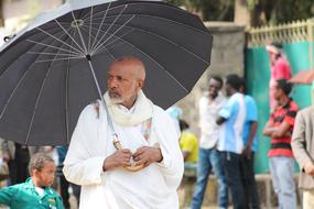 Man Umbrella Ethiopia