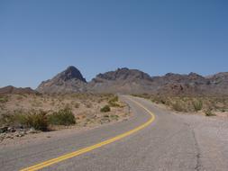 Street Mountains Desert Route