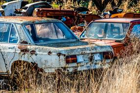 Automobile Abandoned Rusty