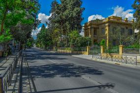 Empty Road Street in Lefkosia