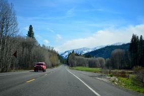 Car Road Mountain