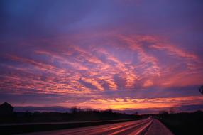 Sunset Sky Purple