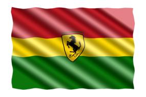 car brand flag ferrari