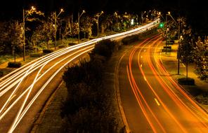 Long Exposure Car Transportation