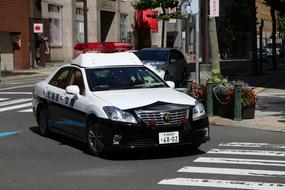 Police Road car in Japan