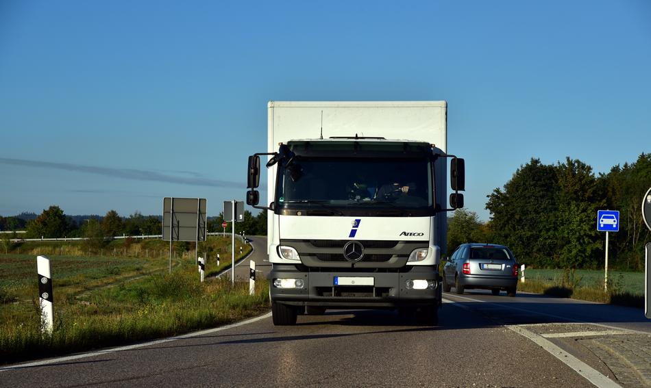 Truck on Road Traffic