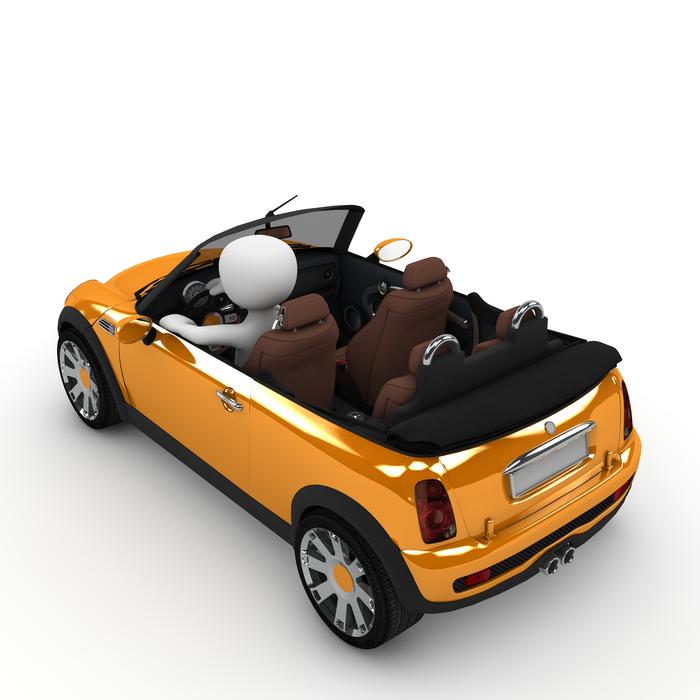 mini convertible driver top car