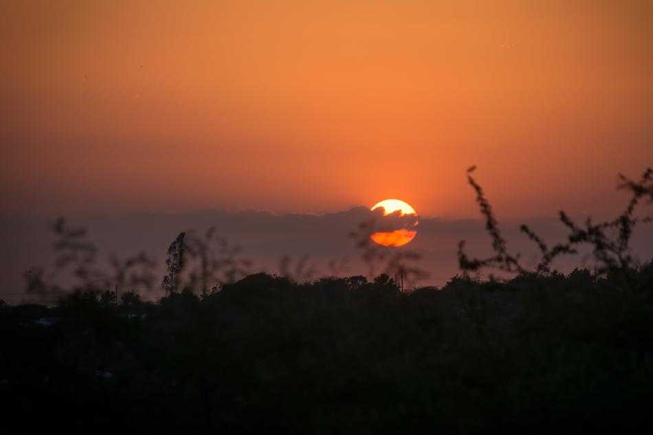 landscape of Sunset Dawn Silhouette