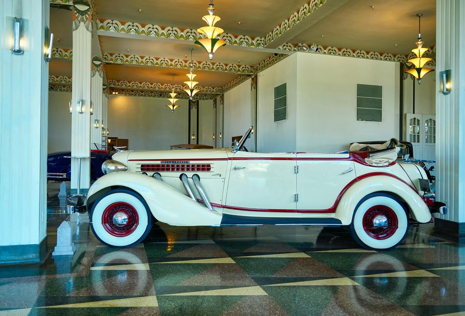 retro 1936 Auburn 852 Phaeton car