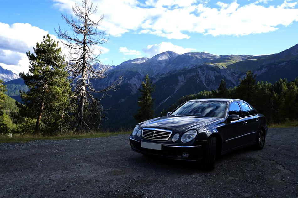 Mercedes Merc Car at nature