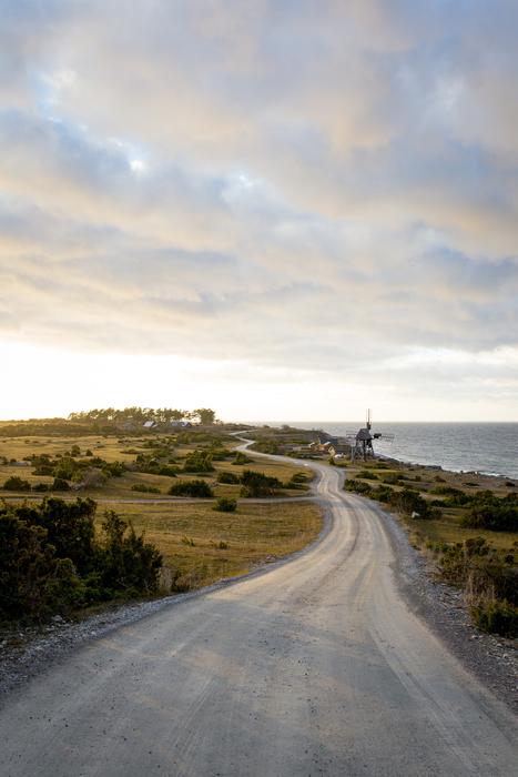 Country Road on the seaside