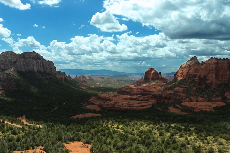 panoramic view of the hills in the wild