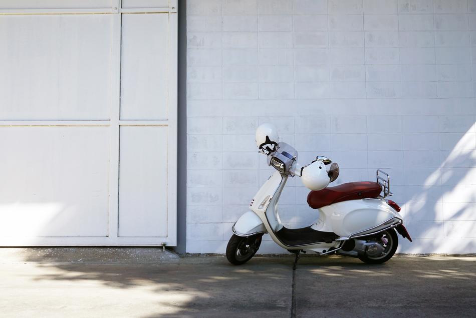 Vespa White Wall