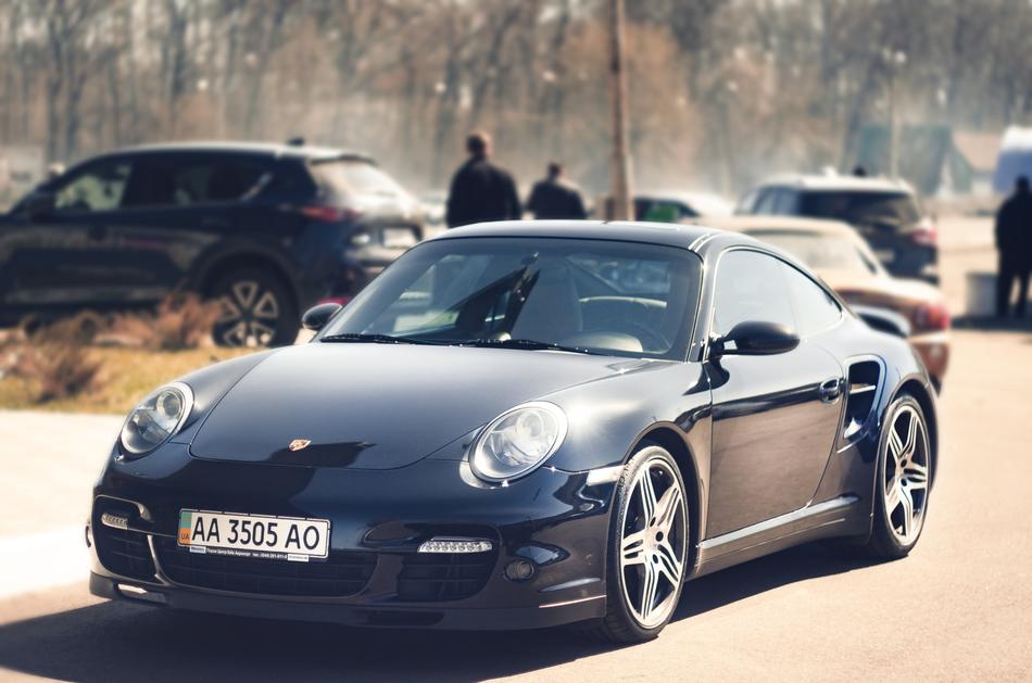 Sports Car Porche 911 Parking