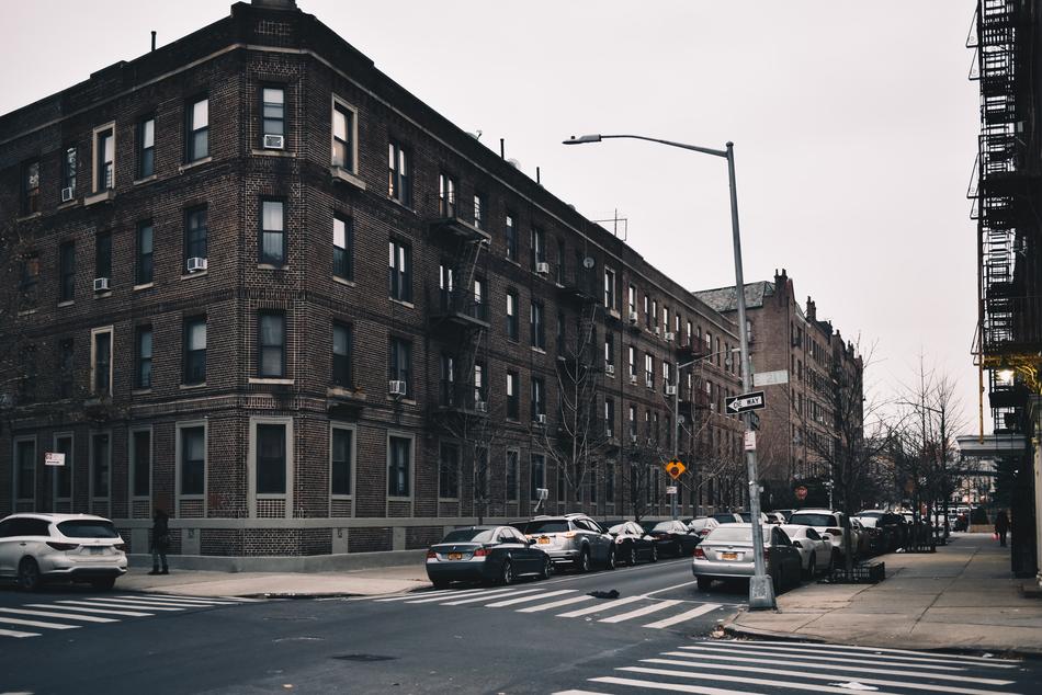 car at the crossroads in brooklyn