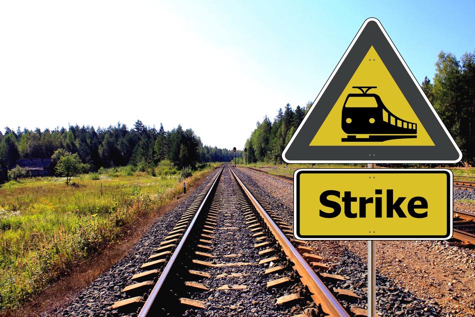 rail strike sign