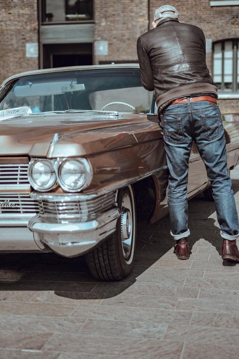 Vintage Car and man