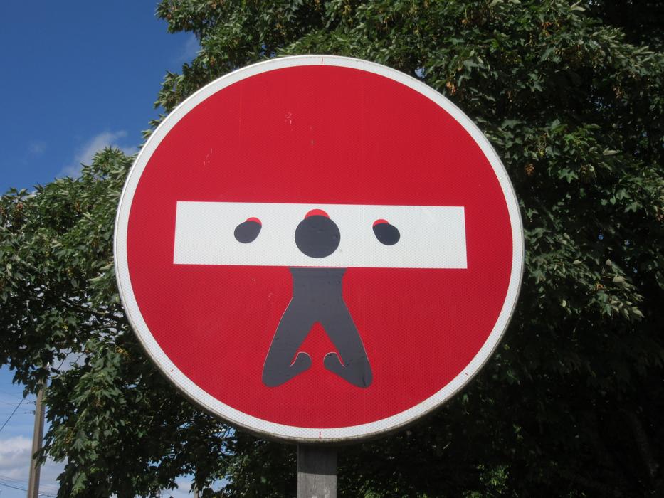 Panel Logo Road Sign