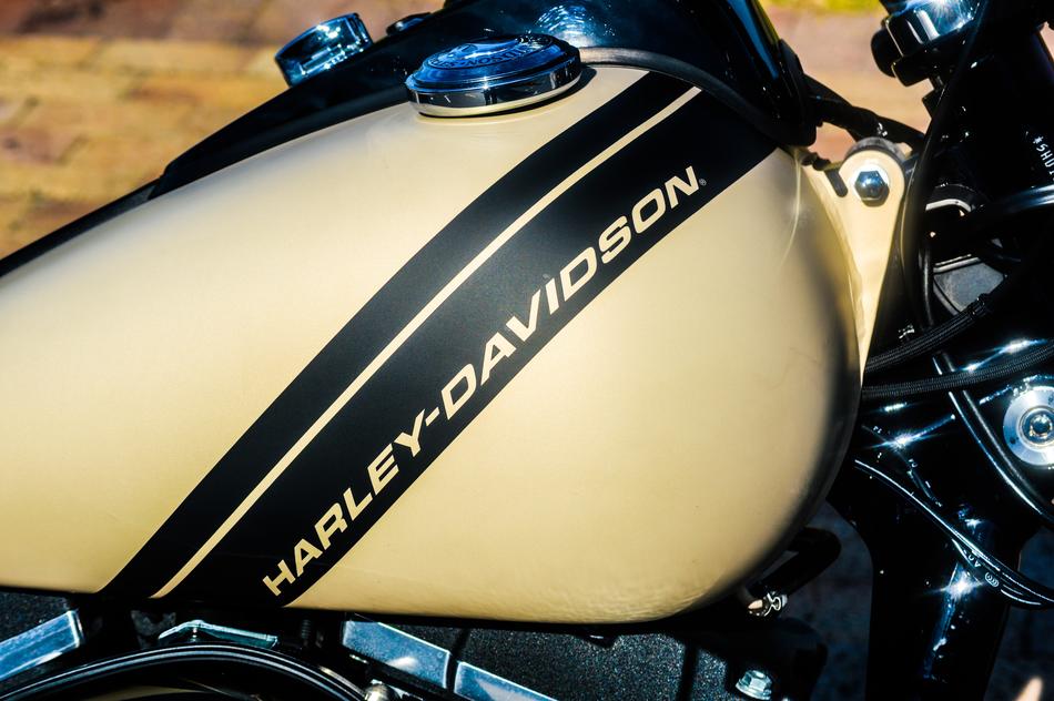 harley-davidson gas tank, close-up