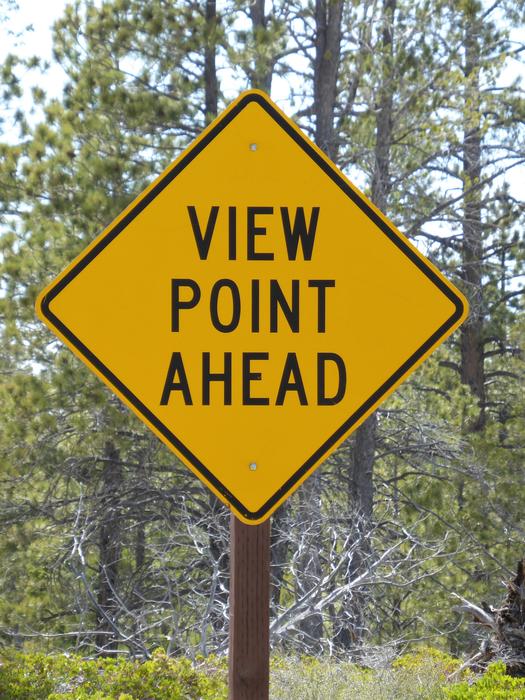 Road Sign Viewpoint Yellow
