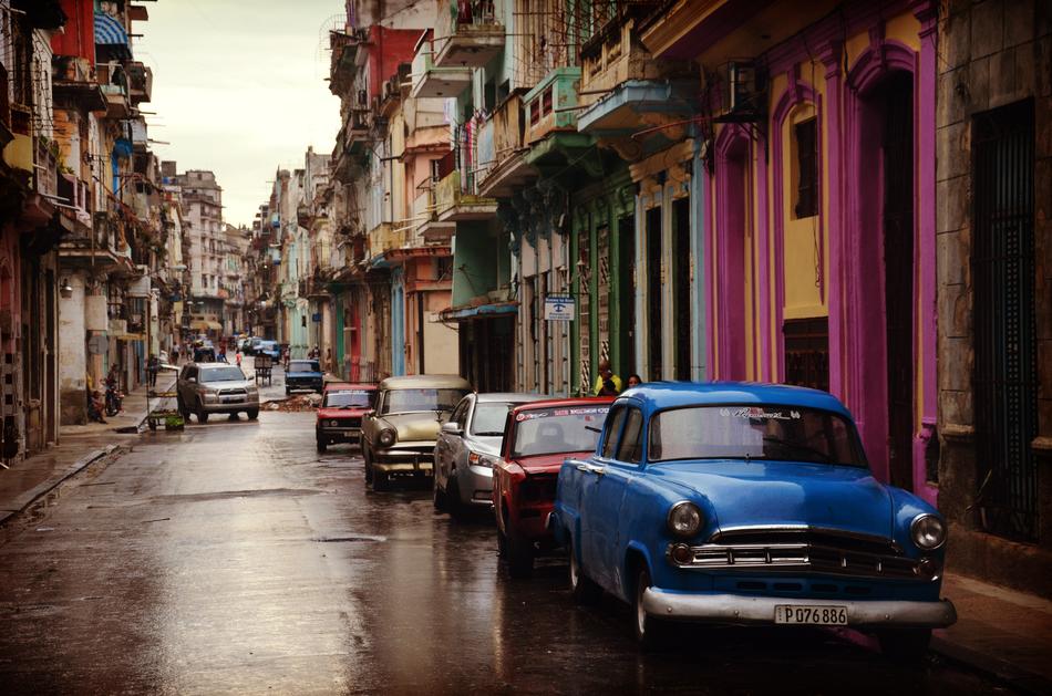 retro Architecture and cars
