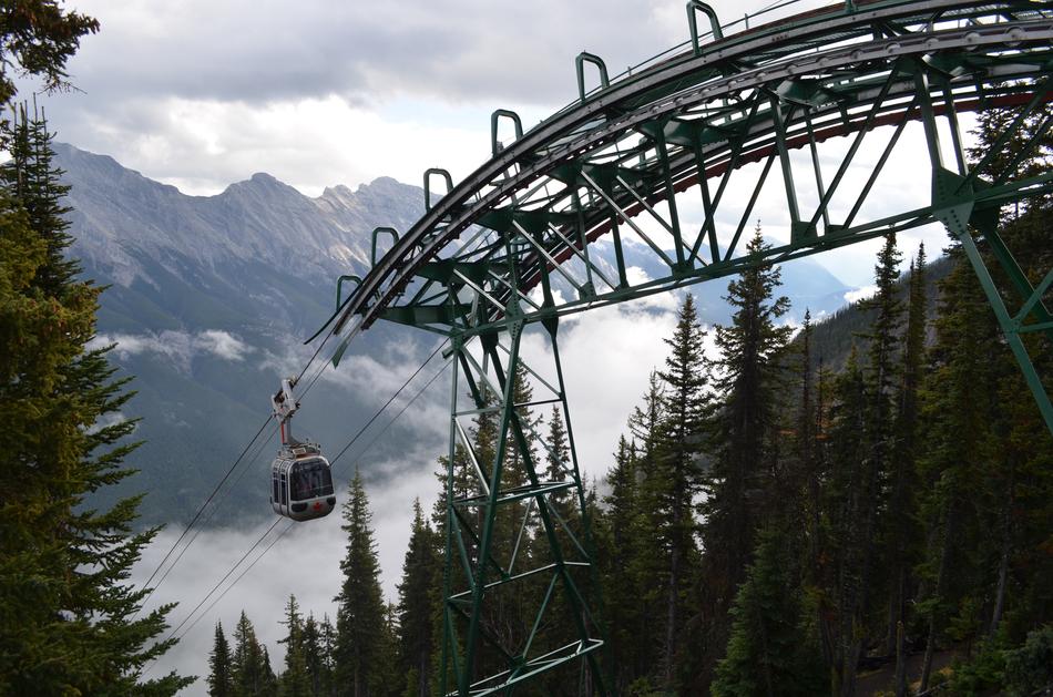 Cable Car Banff Rockies